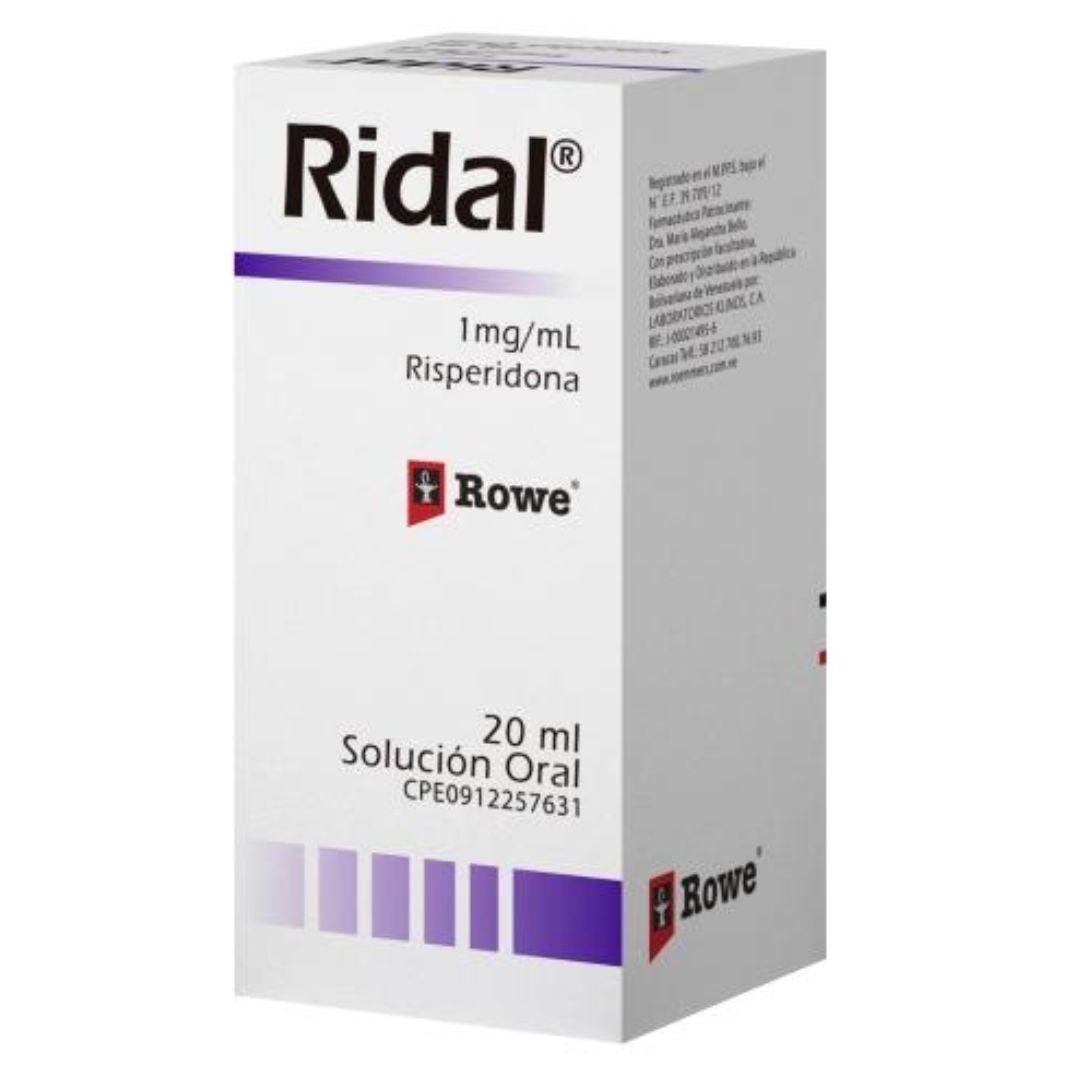 RIDAL RISPERIDONA 1MG/ML GOTAS 20ML